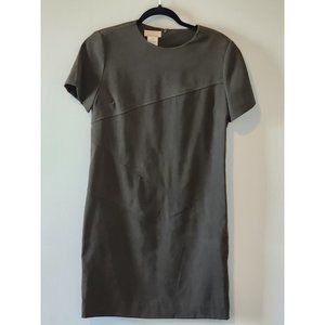 4/$20 Women's Worthington Petite 10P Faux Suede Stretch Midi Dress